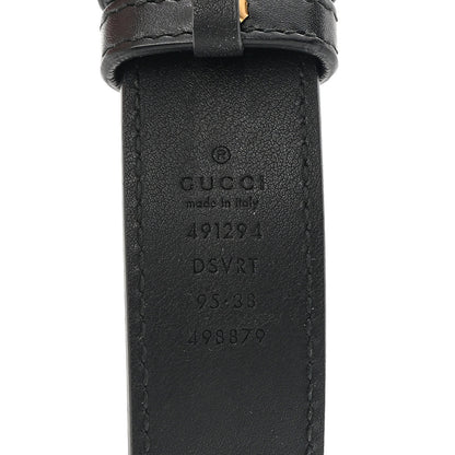 Gucci Calfskin Matelasse GG Marmont Belt Bag 95 38 Black 8 of 13