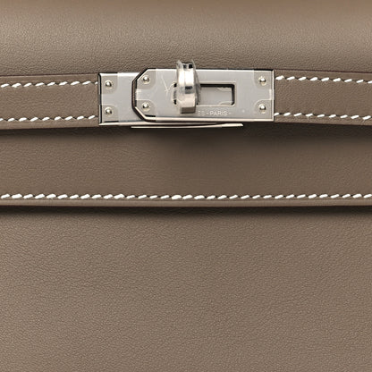 Hermes Swift Kelly Pochette Clutch Etoupe 8 of 9