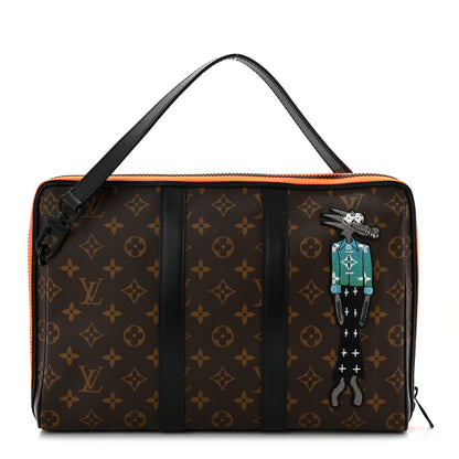Louis Vuitton Monogram Embroidered Cartoon LV Friends Keepall Pouch 5 of 31