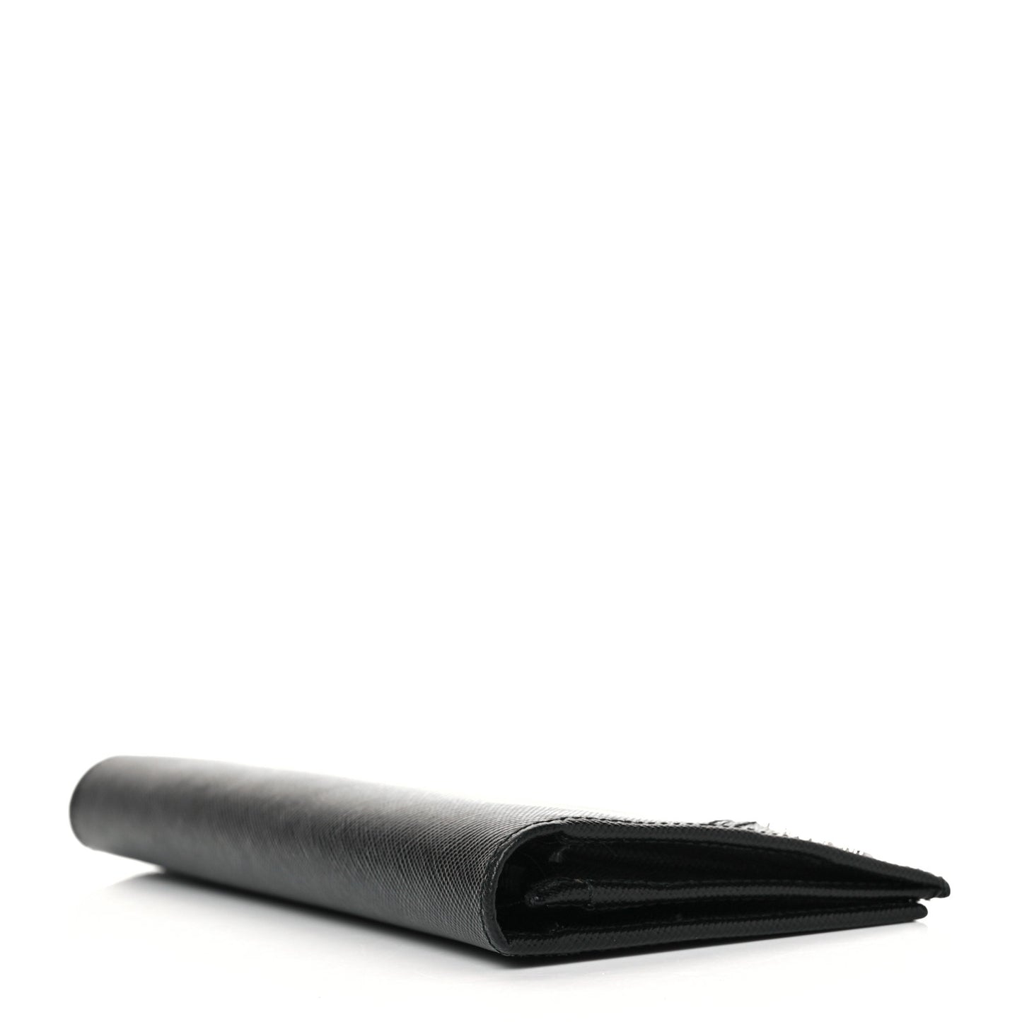 Saffiano Flap Wallet Black
