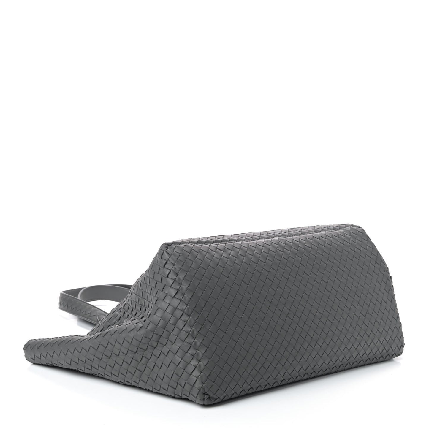 Nappa Intrecciato Large Cesta Tote Light Grey