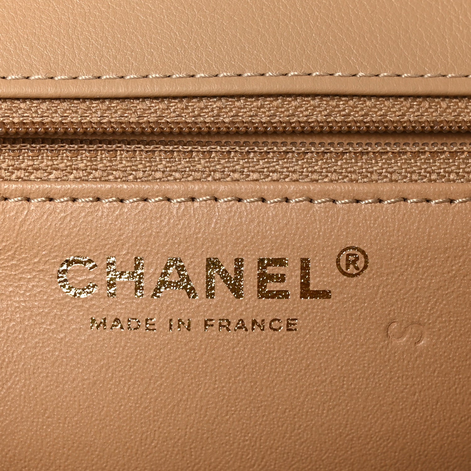 Chanel Calfskin Quilted Chevron In The City Bag Beige 6 of 10