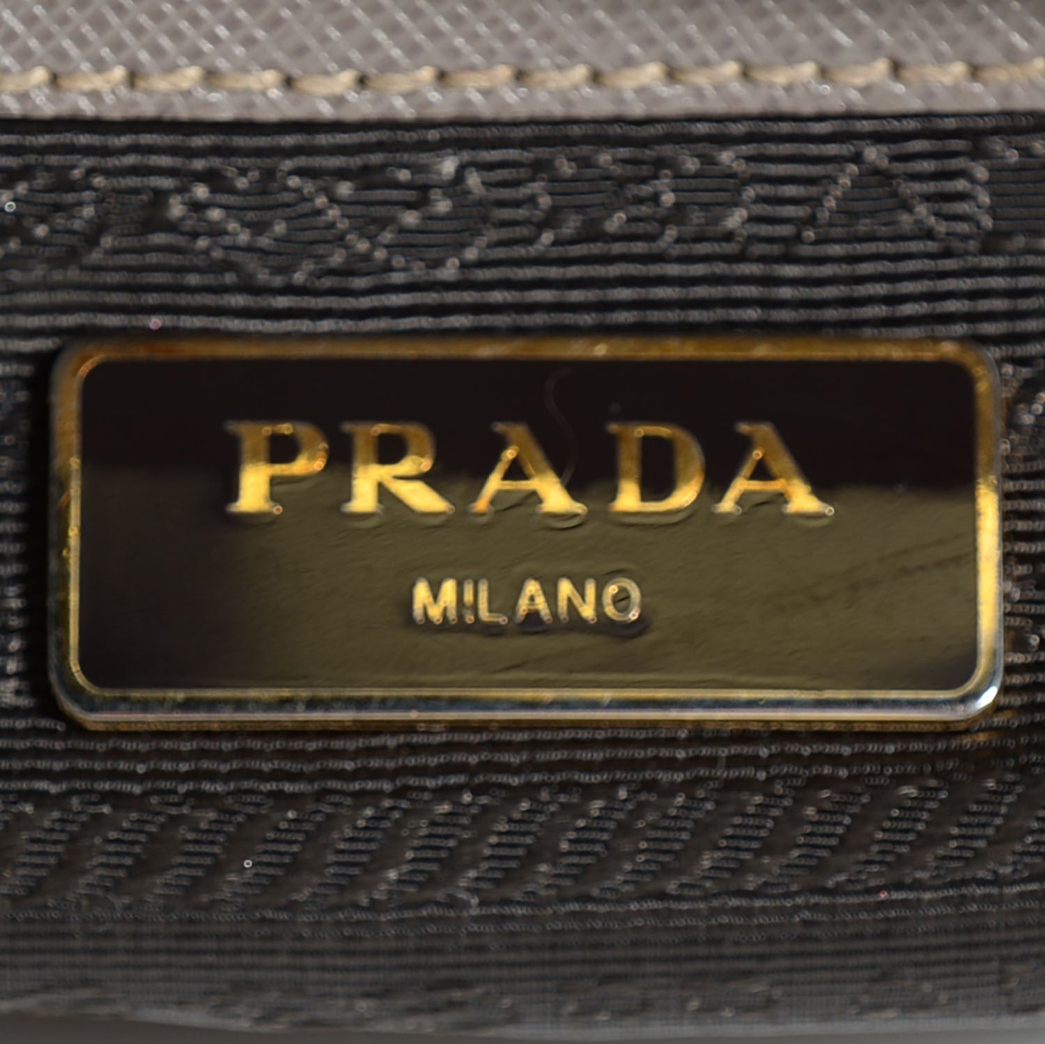 Prada Saffiano Lux Small Tote Argilla 7 of 11