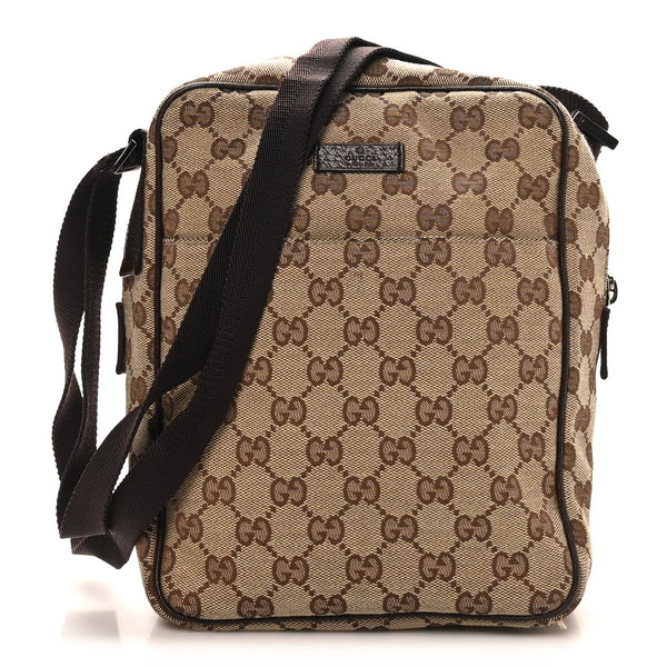 Gucci Monogram Messenger Bag Brown 1849844 – FASHIONPHILE