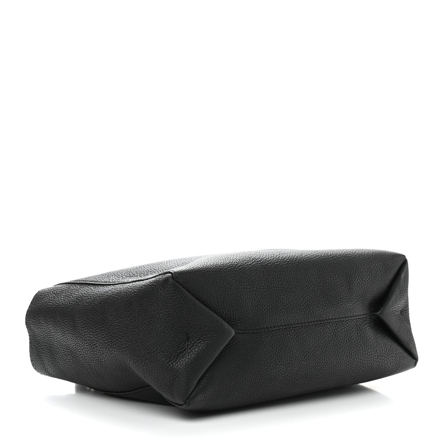 Grained Calfskin Tote Black