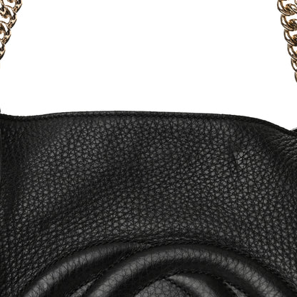 Gucci Pebbled Calfskin Large Soho Chain Shoulder Bag Black 11 of 11