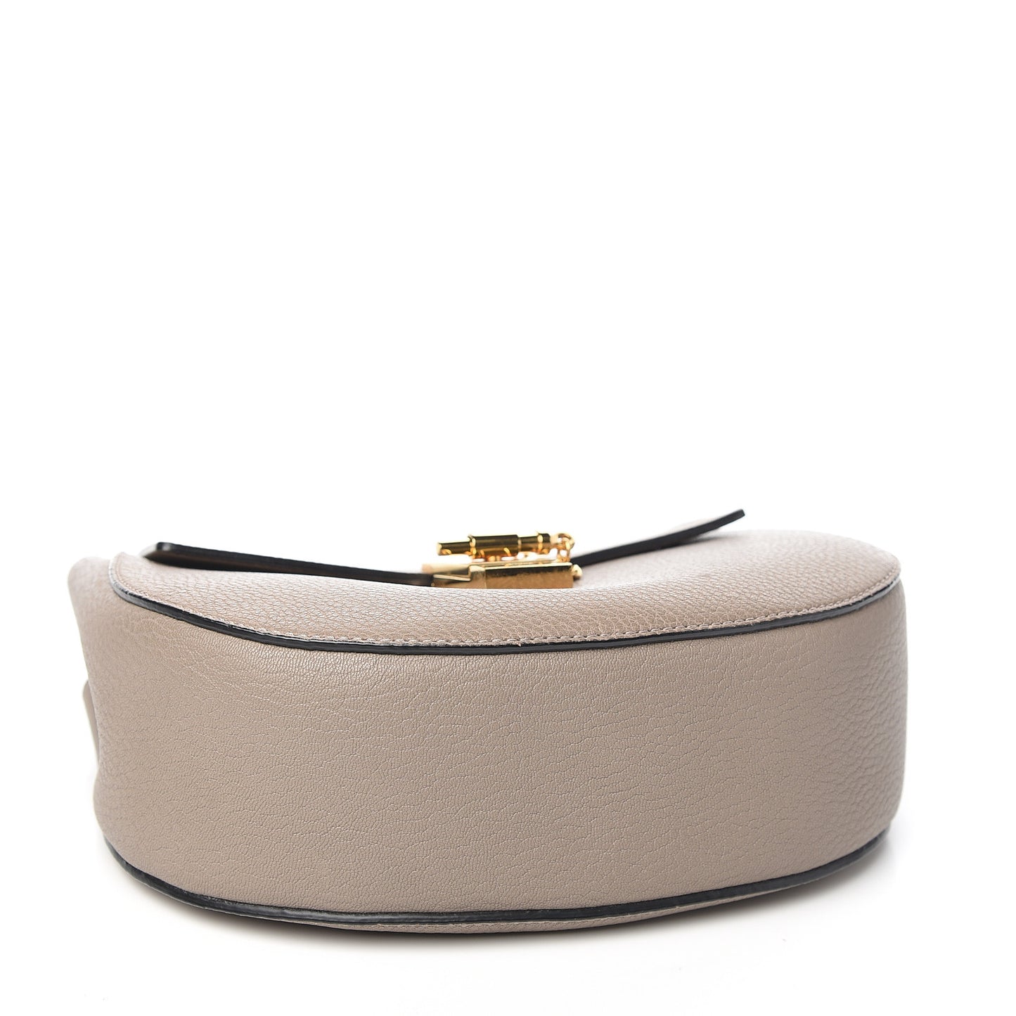 Grained Lambskin Drew Shoulder Bag Motty Grey