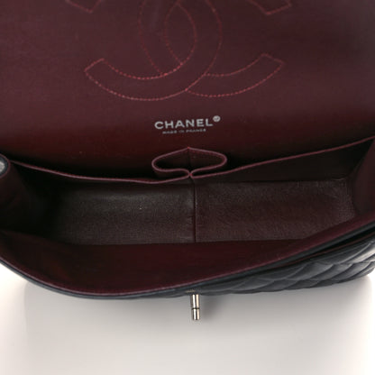 Chanel Lambskin Quilted Jumbo Double Flap Black 5 of 9