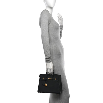 Hermes Togo Birkin 25 Black 2 of 15