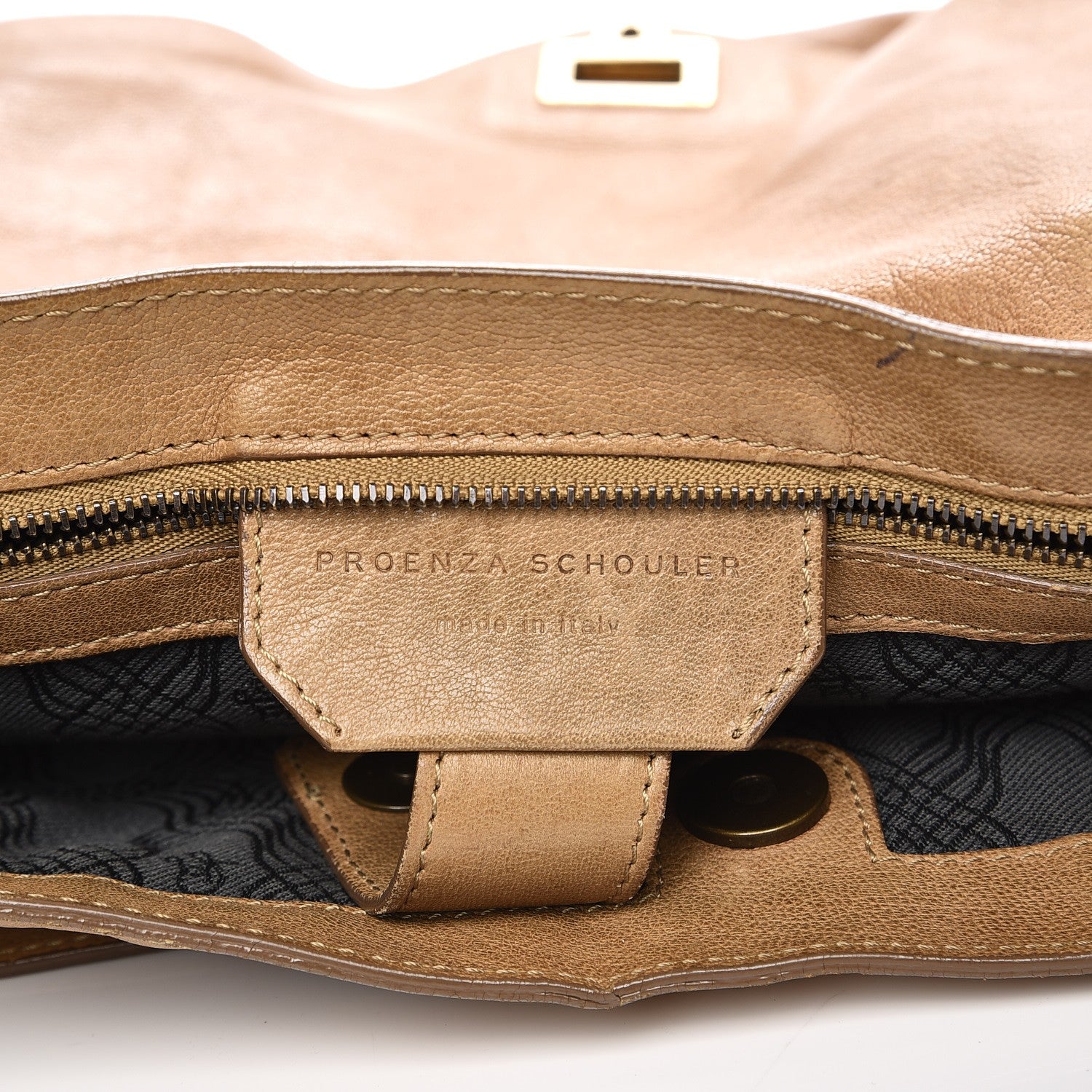 Proenza Schouler Lambskin Large PS1 Satchel Saddle 7 of 21