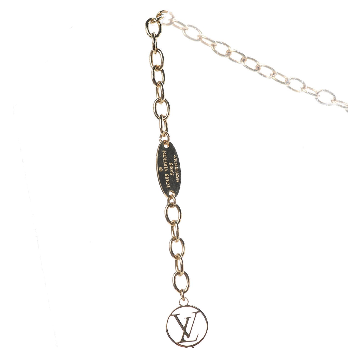 Logomania Sautoir Necklace Silver Gold
