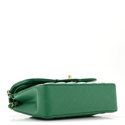 Chanel Caviar Quilted Small Double Flap Green 4 of 12