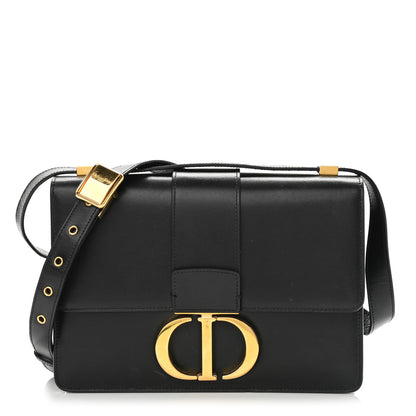 Christian Dior Smooth Calfskin 30 Montaigne Flap Bag Black 1 of 11