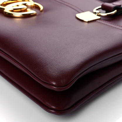 Gucci Vitello Palmellato Lux Large Arli Top Handle Bag Vintage Bordeaux 11 of 11