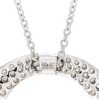 Roberto Coin 18K White Gold Diamond 20mm Scalare Necklace 4 of 4