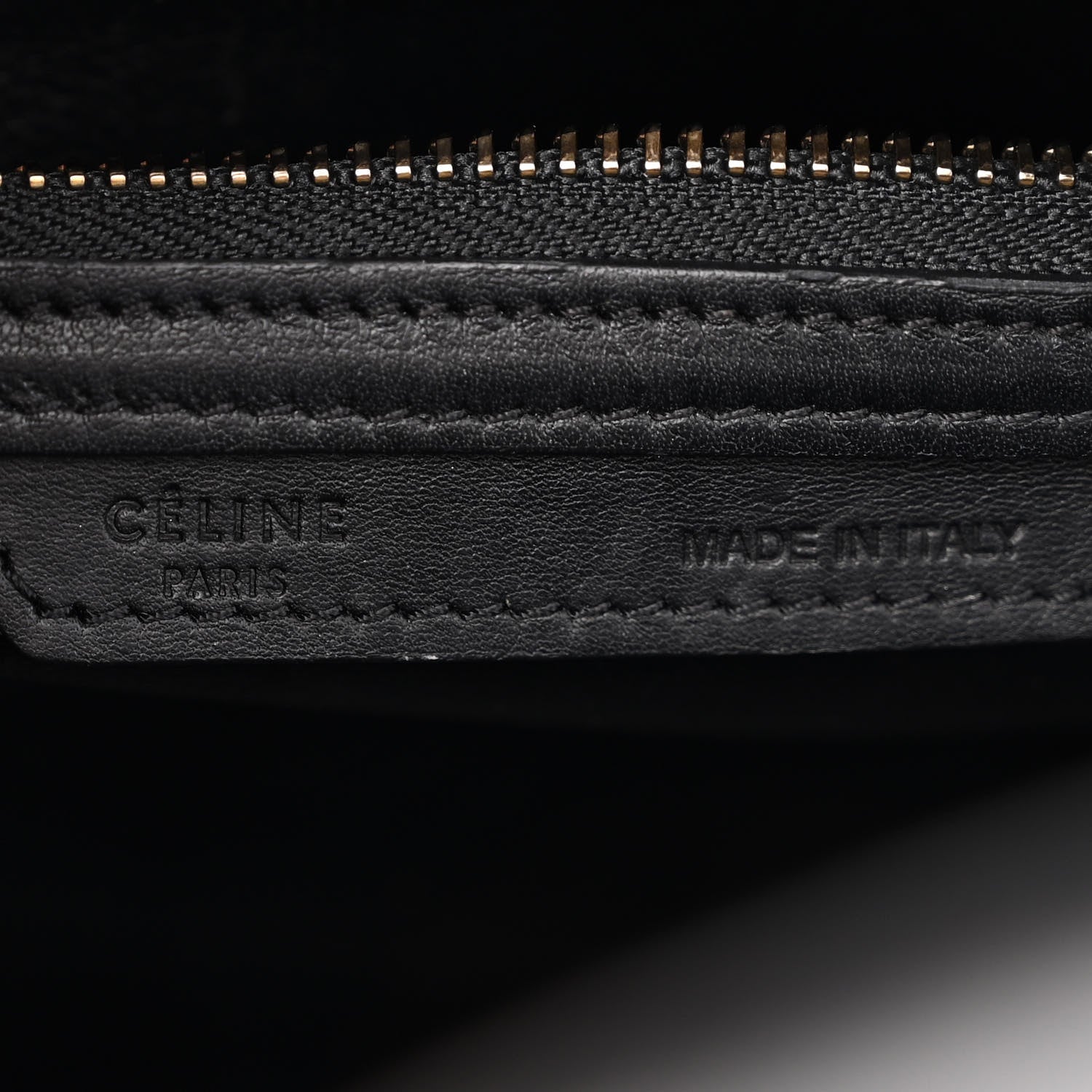 Celine Drummed Calfskin Micro Tri-Color Luggage Indigo 10 of 10