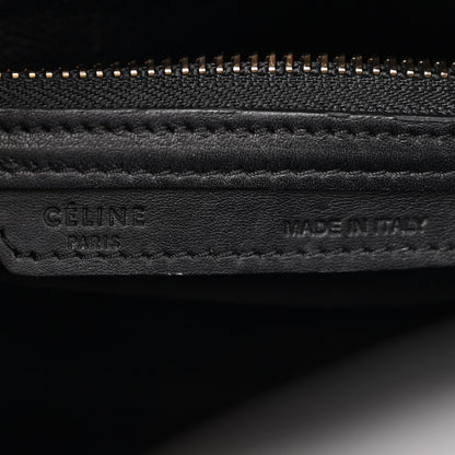 Celine Drummed Calfskin Micro Tri-Color Luggage Indigo 10 of 10