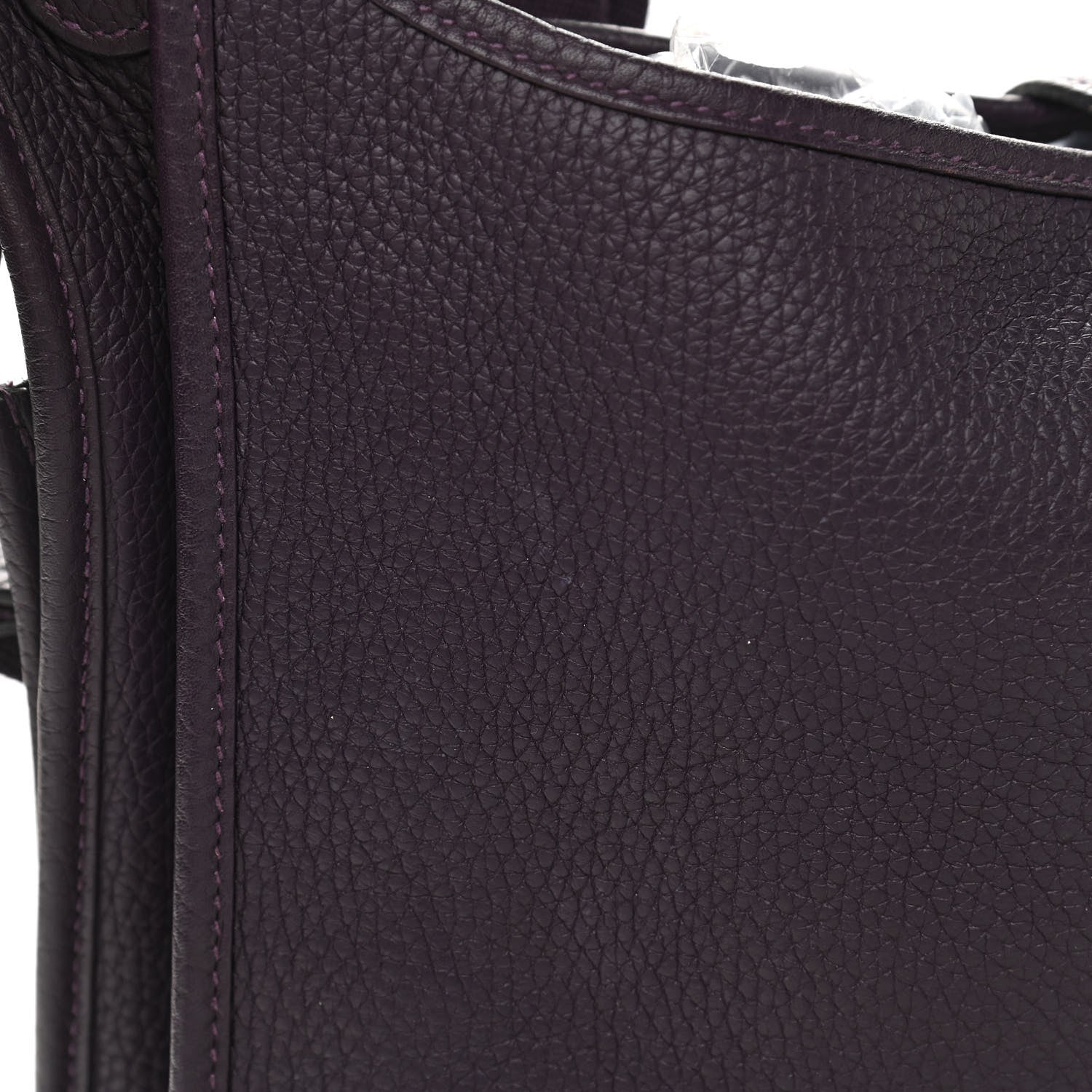 Hermes Taurillon Clemence Evelyne III GM Raisin 12 of 13