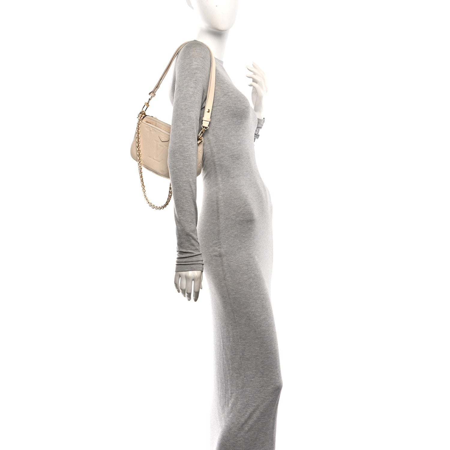 Louis Vuitton Empreinte Monogram Giant Multi Pochette Accessories Cream 2 of 9