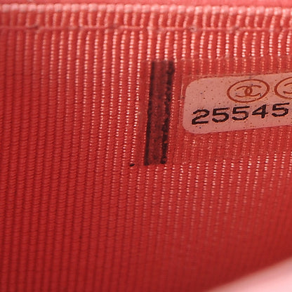 Chanel Caviar Quilted Flap Card Holder Pink 8 of 9