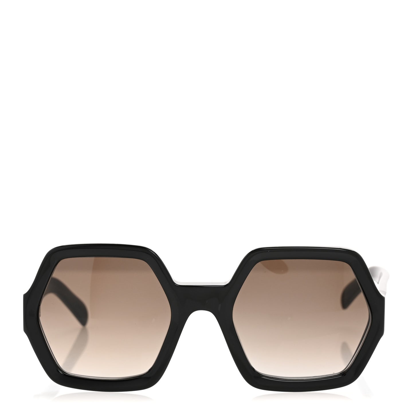 Acetate Octagon Polarized Sunglasses CL40131 Black