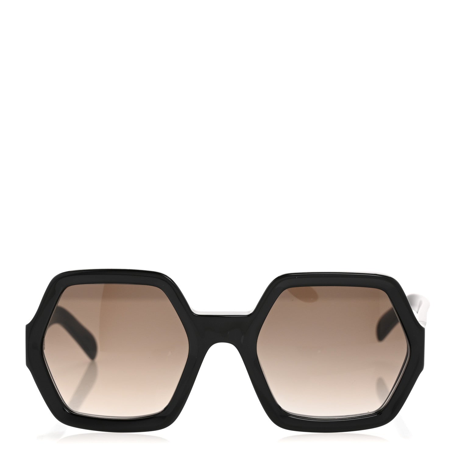 Celine Acetate Octagon Polarized Sunglasses CL40131 Black 2 of 10