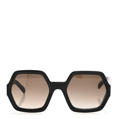 Celine Acetate Octagon Polarized Sunglasses CL40131 Black 2 of 10