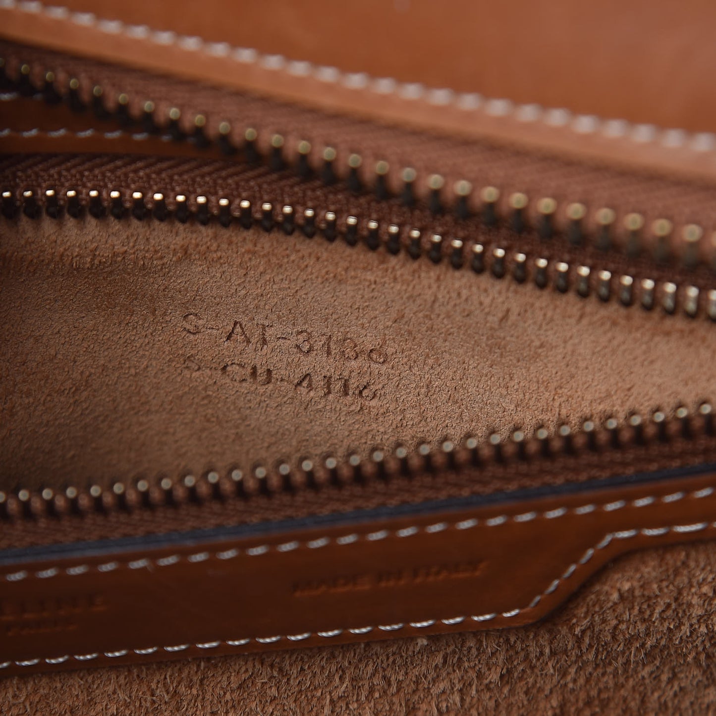 Natural Calfskin Micro Luggage Tan