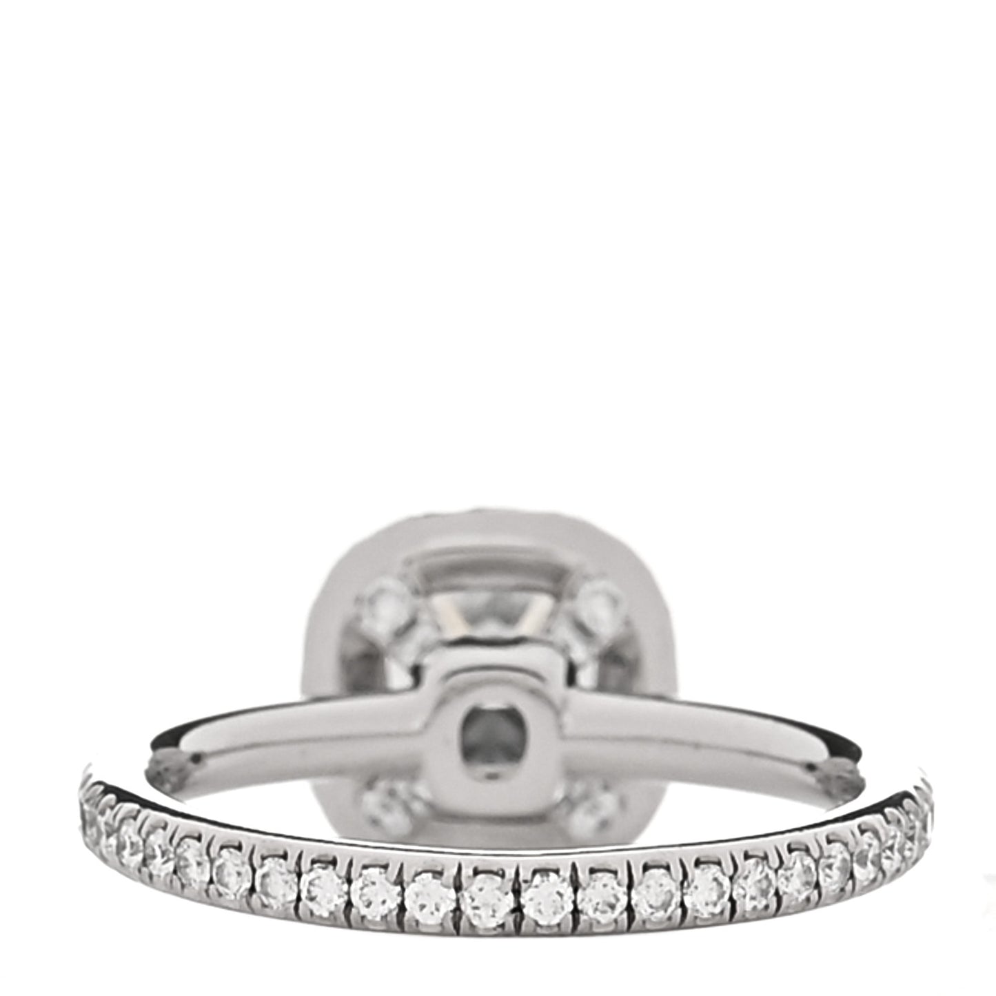 Platinum Diamond 1.10ct The One Cushion Shaped Micropave Engagement Ring 47 4