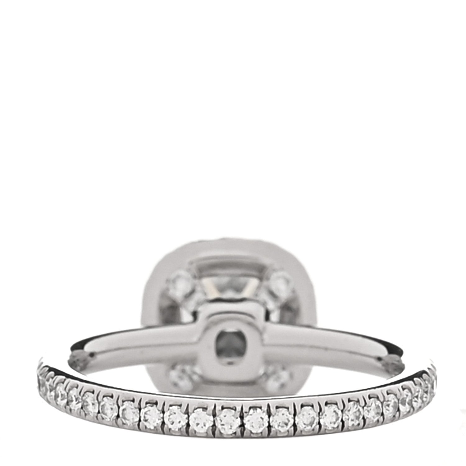 Harry Winston Platinum Diamond 1.10ct The One Cushion Shaped Micropave Engagement Ring 47 4 3 of 5