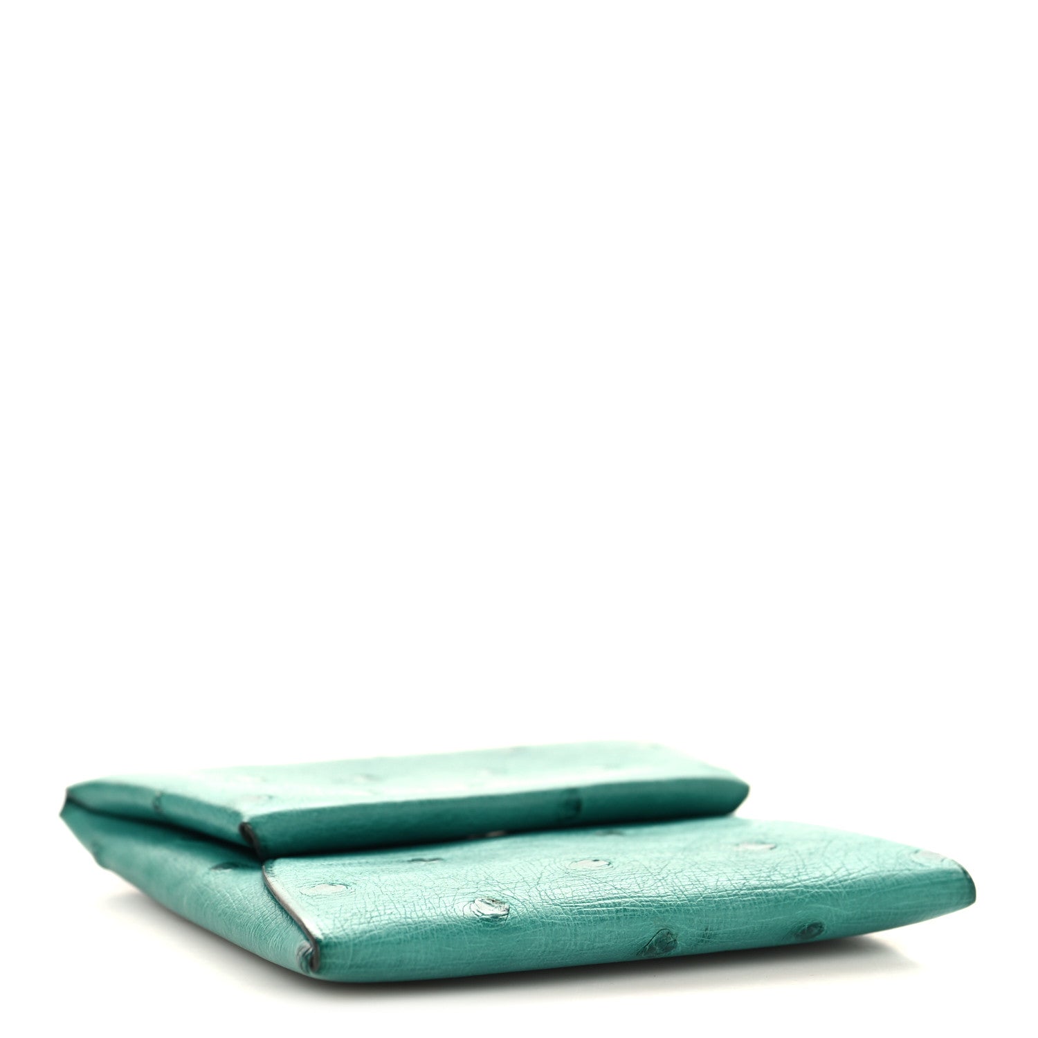 Hermes Ostrich Bastia Coin Purse Vert Verone 4 of 7