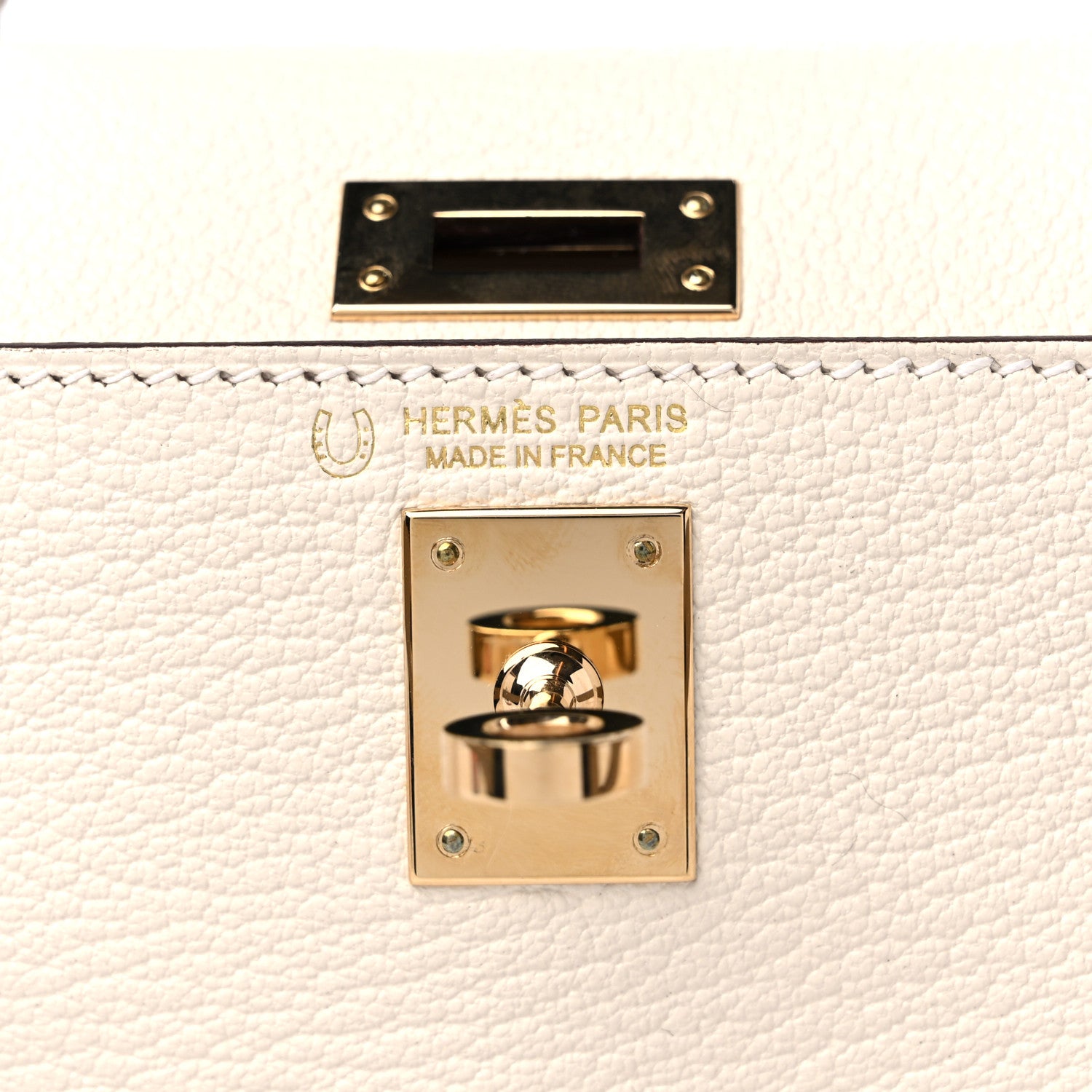 Hermes Chevre Mysore Horseshoe Mini Kelly Sellier 20 Craie Gris Asphalte 5 of 8