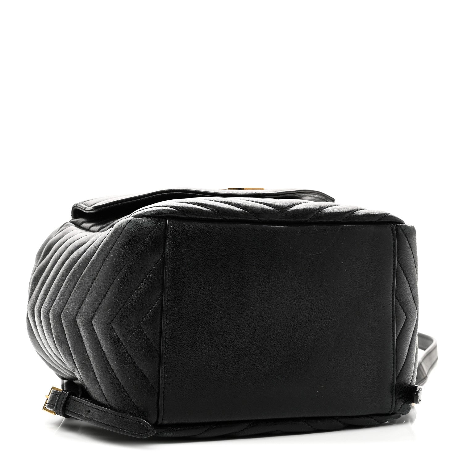 Saint Laurent Lambskin Matelasse Monogram Joe Backpack Black