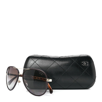 Chanel Metal Polarized Pilot Winter Sunglasses 4219-Q Brown 8 of 8