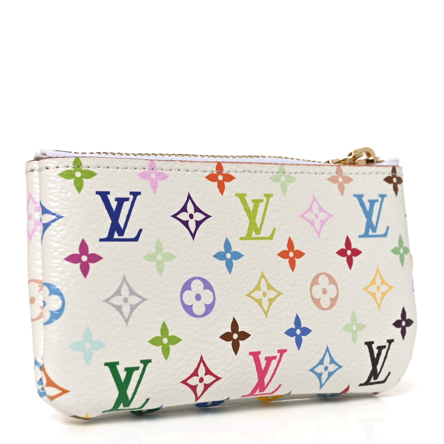Louis Vuitton LV X TM Monogram Multicolor Key Pouch White 3 of 7