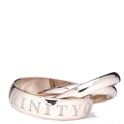 Cartier 18K White Gold 98 Xmas Limited Trinity Ring 51 5.75 6 of 8