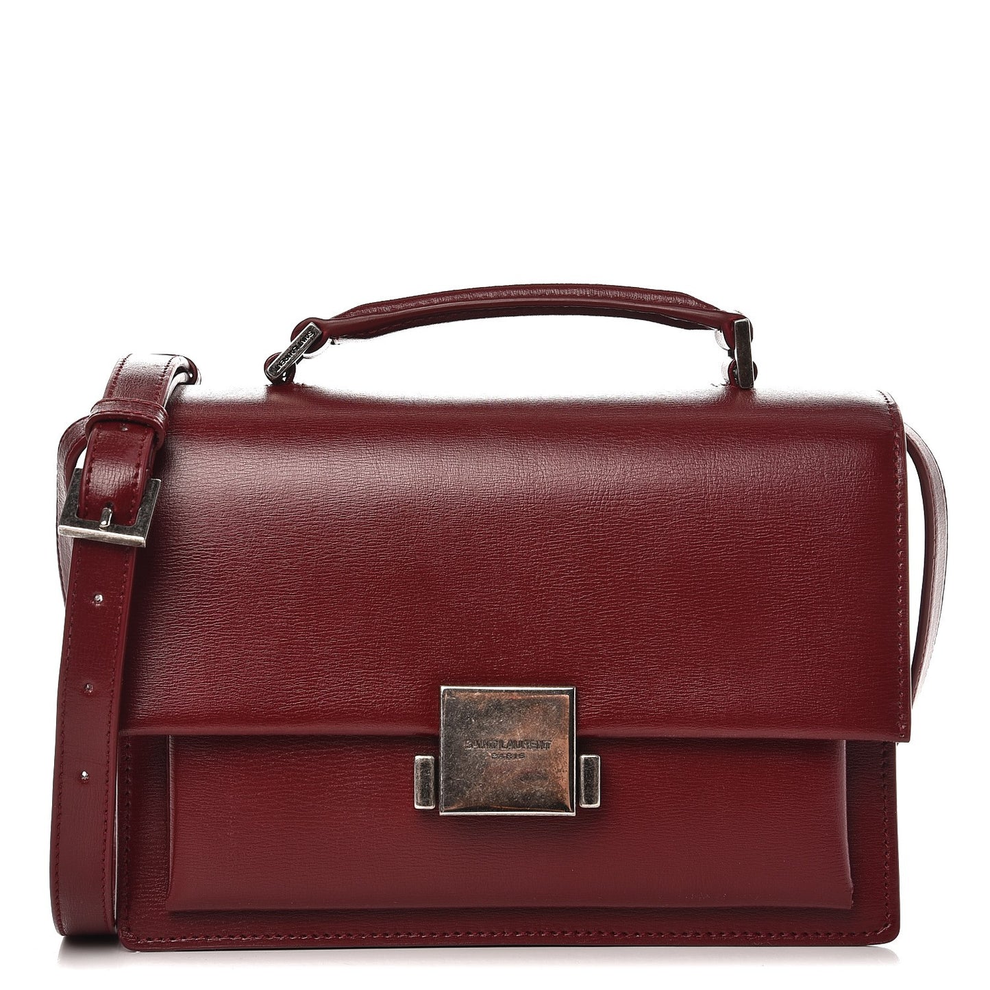 Calfskin Medium Bellechasse Satchel Burgundy