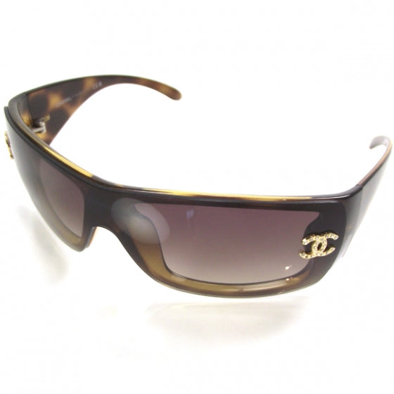 CHANEL シャネル ラインストーン ココマーク サングラス 5088-B Chanel Crystal CC Sunglasses 5088-B Brown 16946 – FASHIONPHILE