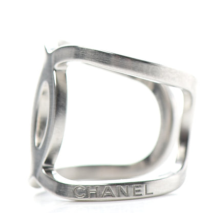 Chanel Metal CC Ring 6.25 Silver 3 of 5