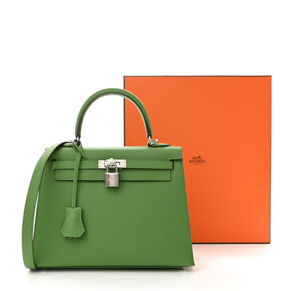 Hermes Epsom Kelly Sellier 25 Vert Yucca 11 of 11