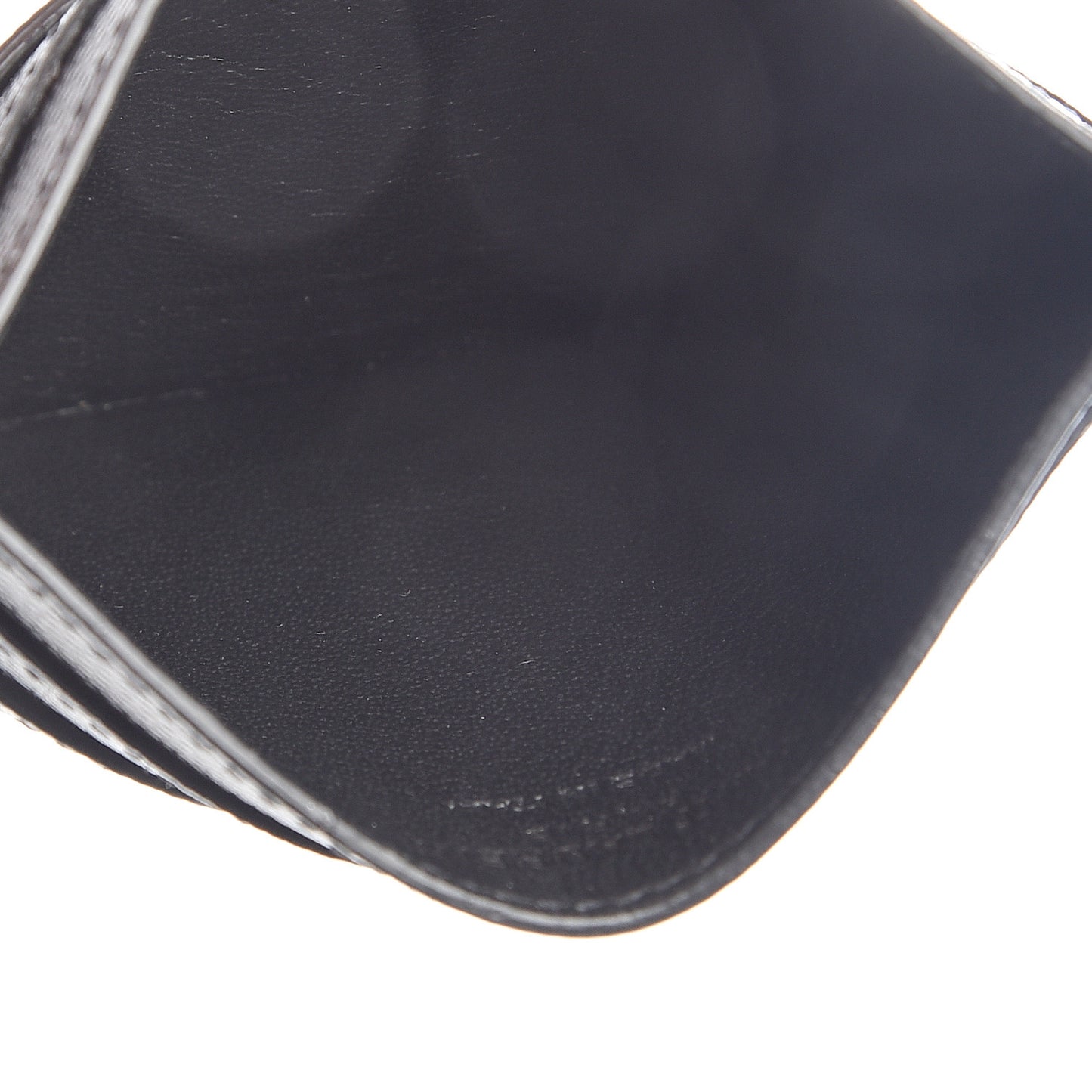 Grain De Poudre Polka-Dot Monogram Credit Card Case Black