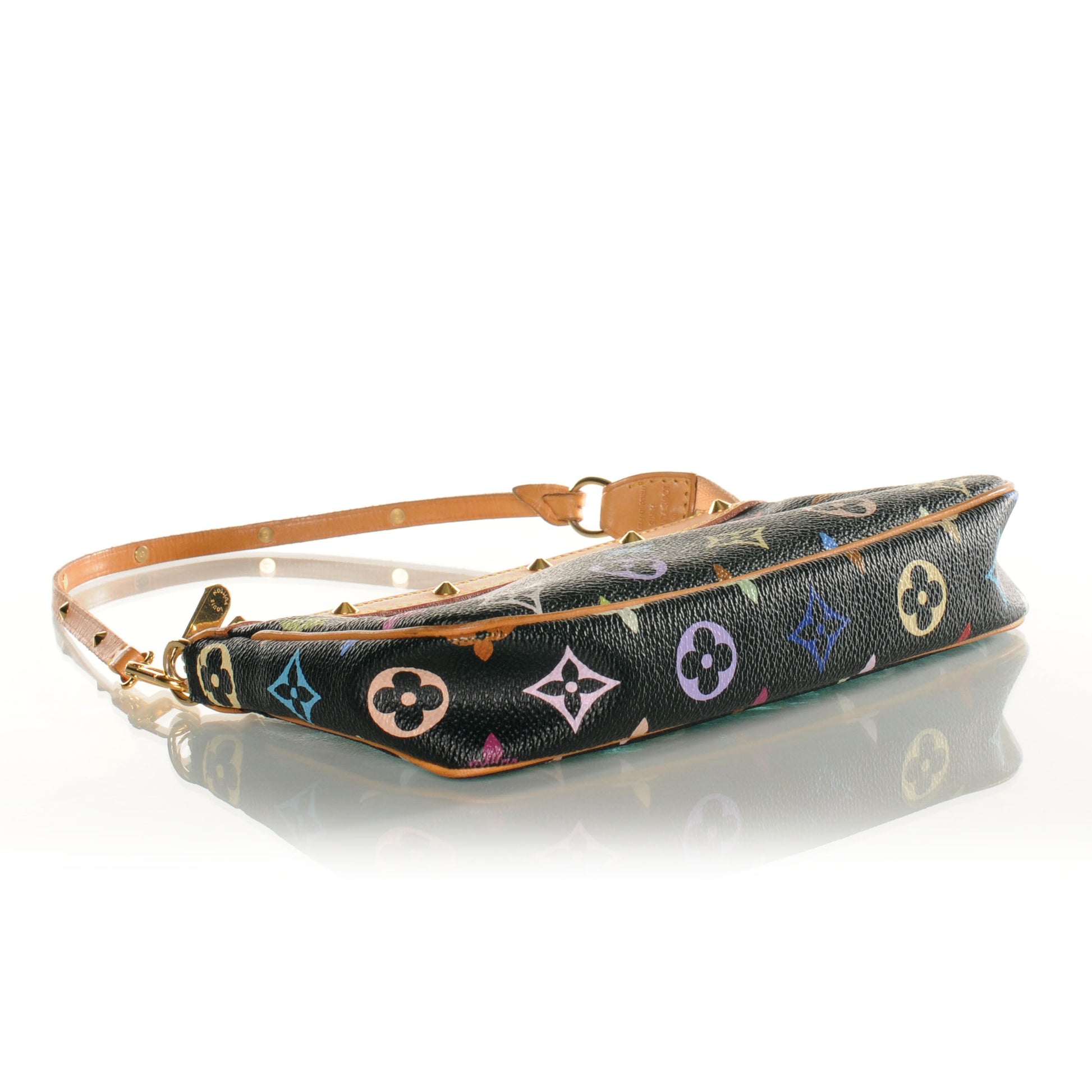 Louis Vuitton Monogram Multicolor Pochette Accessories Black 5 of 8