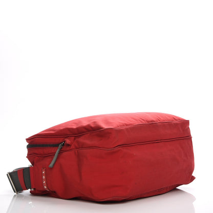 Prada Tessuto Nylon Messenger Bag Rosso 4 of 7