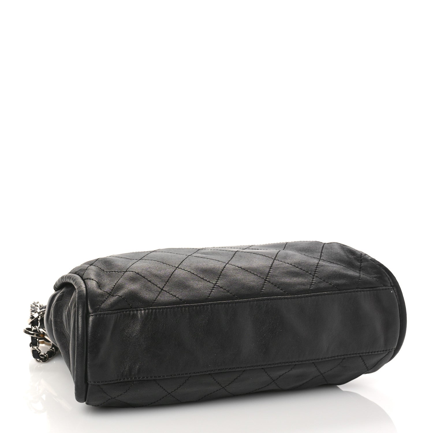 Chanel Lambskin Stitched Medium Ultimate Soft Tote Black 4 of 12