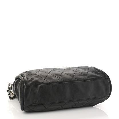 Chanel Lambskin Stitched Medium Ultimate Soft Tote Black 4 of 12