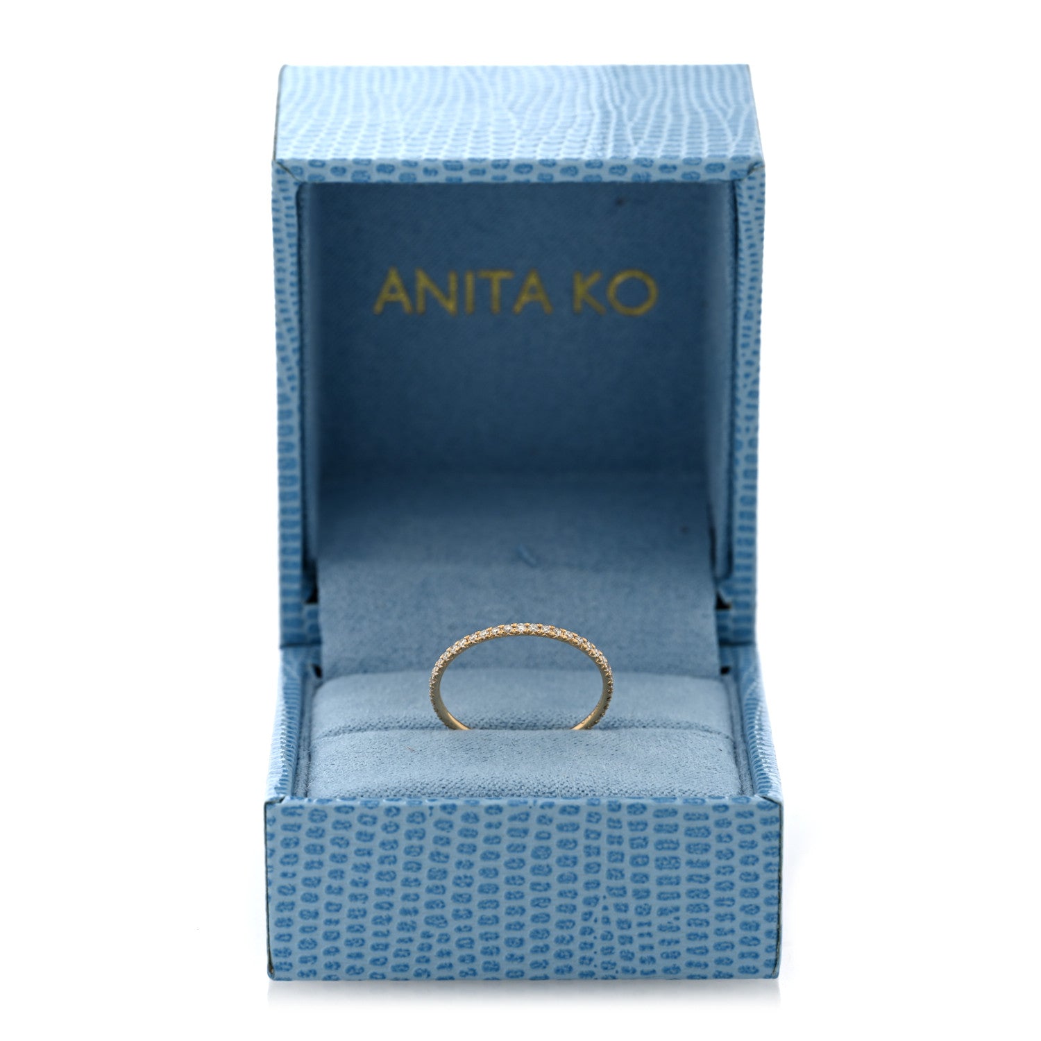 Anita Ko 18K Yellow Gold Diamond Eternity Ring 50 5.5 5 of 5