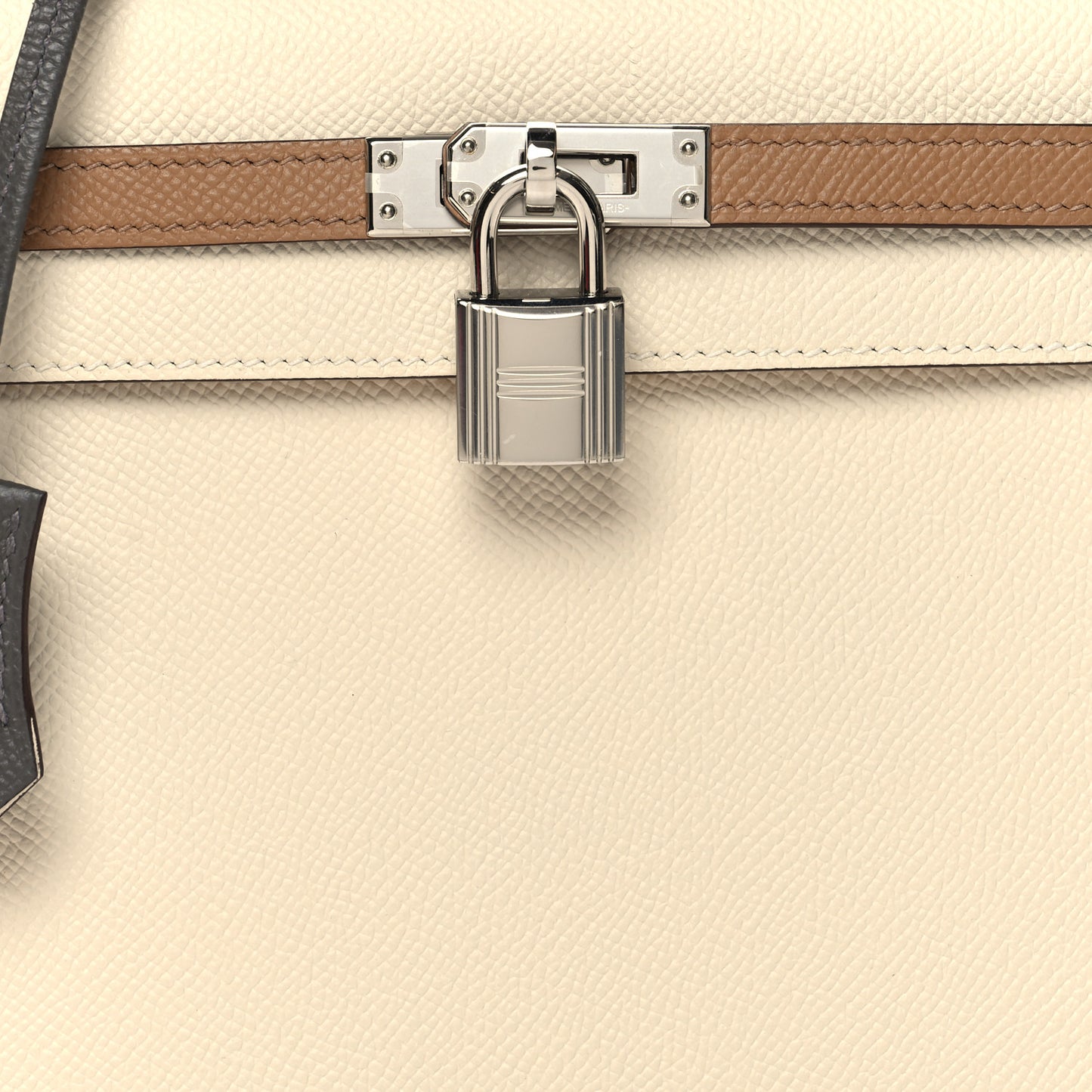 Epsom Tri-Color Kelly Sellier 25 Nata Chai Gris Meyer