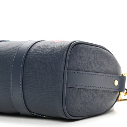 Louis Vuitton Taurillon Monogram Denim Drip Keepall XS Blue 9 of 9