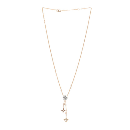 Louis Vuitton 18K Yellow White Rose Gold Diamond Idylle Blossom Y Pendant Necklace 3 of 5