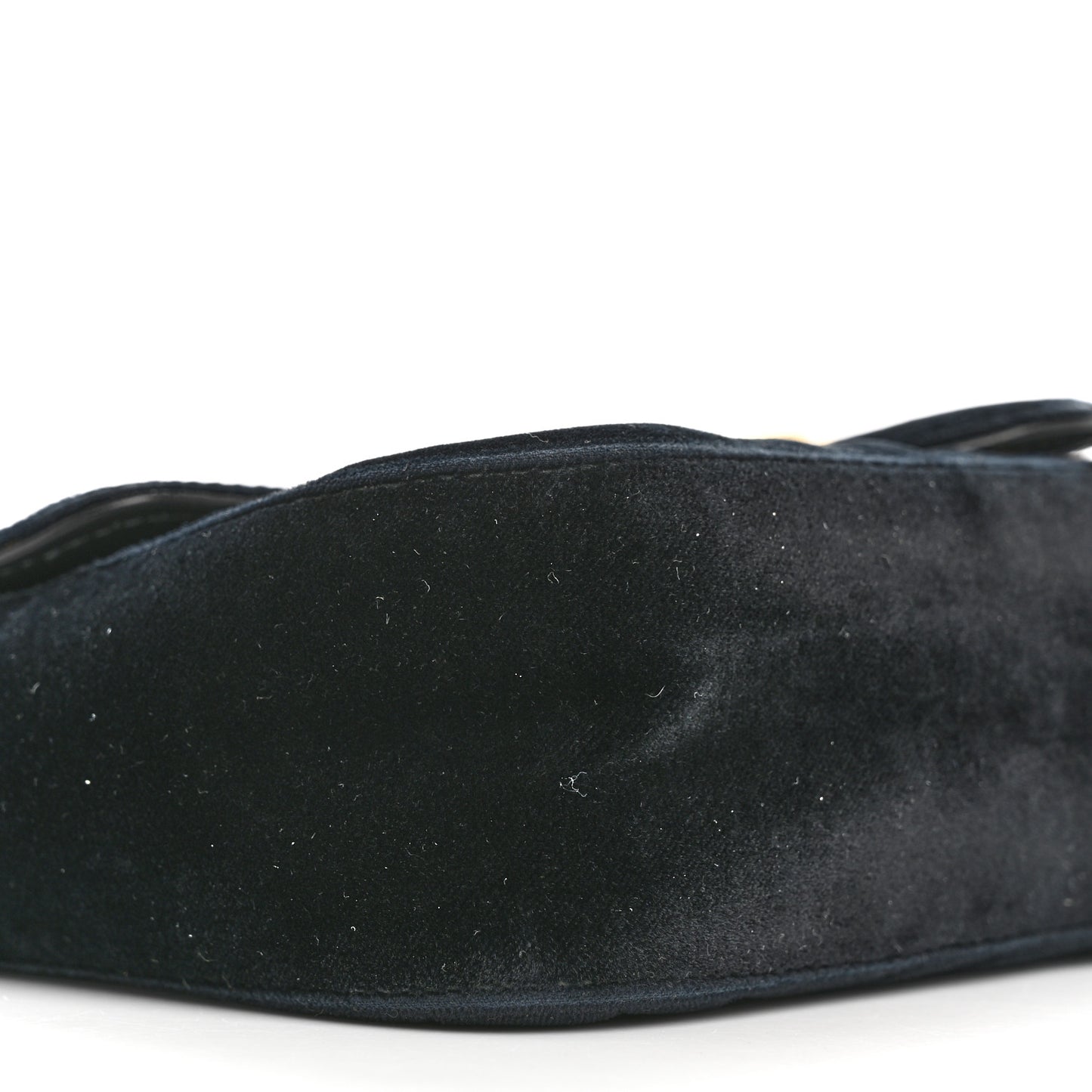 Velvet Matelasse Mini GG Marmont Shoulder Bag Black
